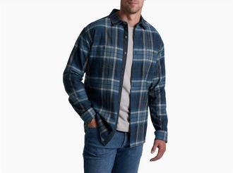K&uuml;hl Fugitive Flannel Long Sleeve Shirt In Blue Ridge