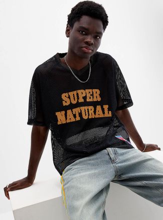 Deus Mens Super Natural mesh T-shirt