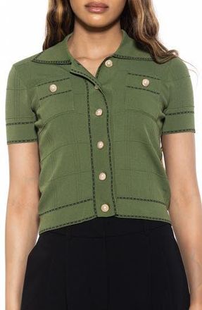 Alexia Admor Arya Cardigan Sweater in Sage at Nordstrom Rack, Size X-Large