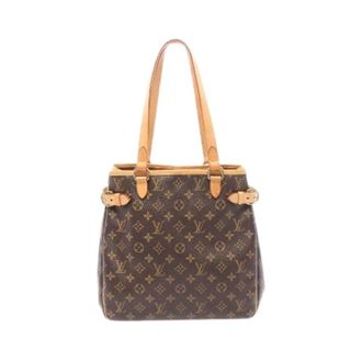 Louis Vuitton Pre-owned Tote Bags, female, Brown, Size: ONE SIZE Pre-owned Batignolles Vertical Monogram Coated Canvas Tote Bag