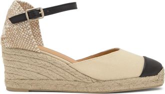 Castaner Schoenen, Dames, Wit, 39 EU, Katoen, Alpargata MET 7 CM WIG