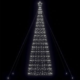 vidaXL &Aacute;rbol De Navidad Led 1534 Leds Blanco Fr&iacute;o 503 Cm