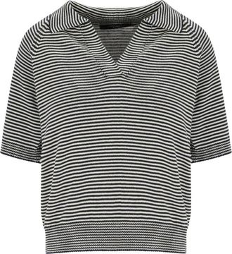 Max Mara Junior Poloshirt - Dames - Polos - Veelkleurig - L - Katoen - Tops