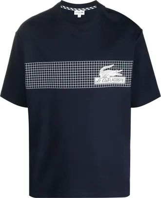 Lacoste logo-print cotton T-shirt - men - Cotton - 2 - Blue