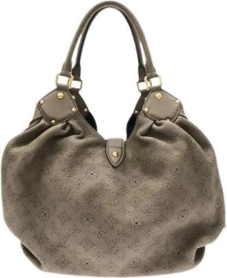 Louis Vuitton Pre-owned Vintage Shoulder Bag - Dames - Vintage Schoudertas - Beige - ONE Size - Leer - Vintage