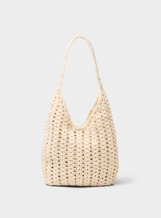 Simons Womens Crocheted-cord bag