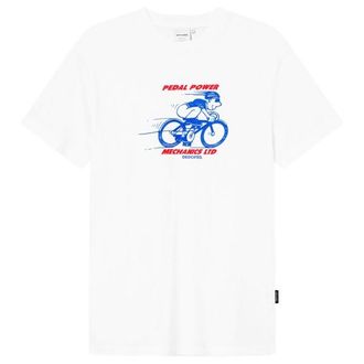 Dedicated T-Shirt Stockholm Pedal Power T-Shirt f&uuml;r Herren | wei&szlig;