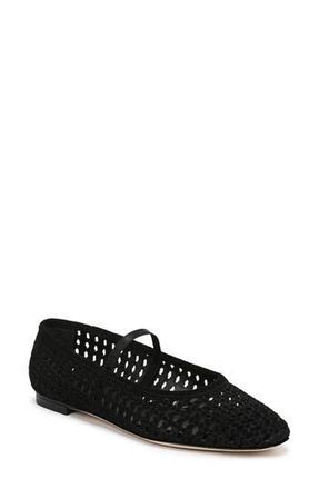 Vince Bonnie Mary Jane Flat in Black at Nordstrom Rack, Size 10