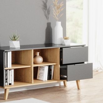 Vicco Mueble Bajo Para Tv Nautica, Antracita, 134 X 61 Cm, Vicco