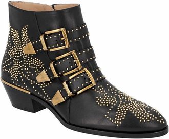 Chlo&eacute; Womens Leather Susanna Short Boot, Never Worn (Authentic Pre-Loved)