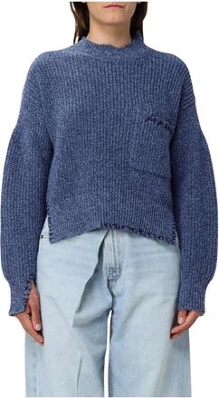 Marni Dames, Truien, Blauw, Maat: XS