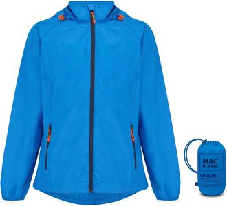 Mac in a Sac Origin II - Waterproof Packable Jacket for Men & Women - Ocean Blue - XXL
