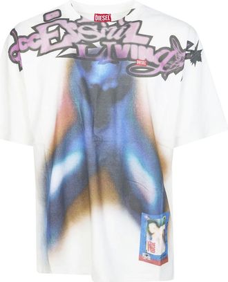 Diesel Hombre, Camisetas, Blanco, Talla: M