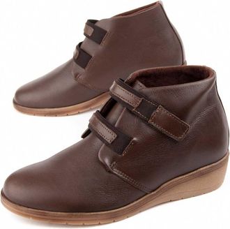 Purapiel Wedge Enkelboot Akilav2 Bruin