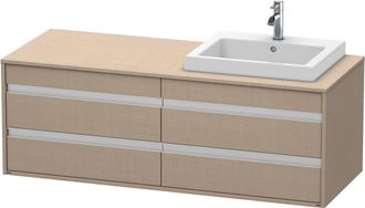Duravit Mueble Bajo Lavabo Ketho 550x1400x496mm Lavabo Re Lino