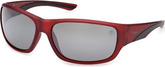 Timberland TB00084 Polarized 67D Mens Sunglasses Red Size 64