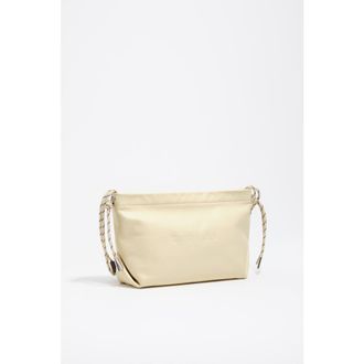 Bimba & Lola Medium Leather Shoulder Bag in Pale Yellow at Nordstrom