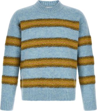 Dries Van Noten Sky Blue Stripes Sweater