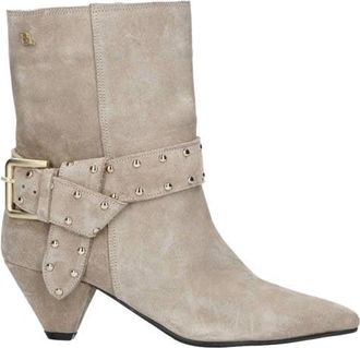 Babouche Lifestyle G-Anine-2 suède enkellaarzen beige