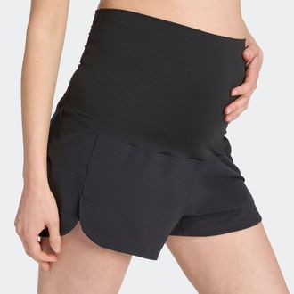 adidas Shorts ADIDAS PERFORMANCE PACER MATERNITY, Damen, Gr. XL, N-Gr, schwarz (schwarz, carbon), Obermaterial: 87% Polyester, 13% Elasthan, Hosen Shorts, Tr