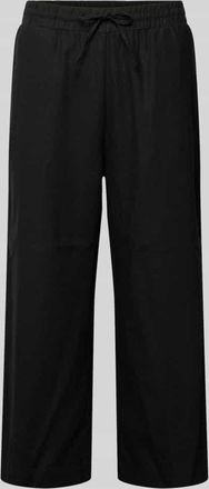 Freequent Wide Leg Pants mit elastischem Bund Modell Lava in Black, Gr&ouml;&szlig;e XXL
