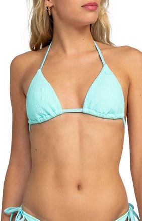 Roxy Aruba Tiki Triangle Bikini Top in Aruba Blue at Nordstrom Rack, Size Small