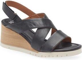 Miz Mooz Morgana Wedge Sandal in Black at Nordstrom Rack, Size 9.5-10Us / 41Eu
