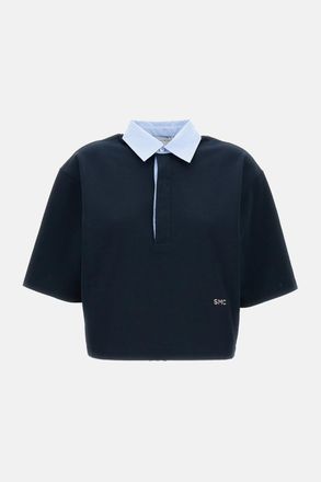 Stella McCartney Piquet Polo Cropped T-shirt