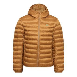 Lacoste Mens Puf Jacket in Dark Date Brown - Size Medium