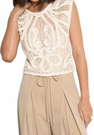 Suncoo Pull Polonia Vest In Cream