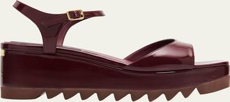 Stella McCartney 80mm Elyse Patent Platform Sandals