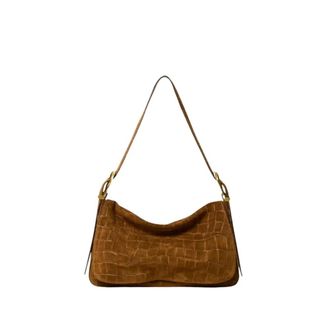 Twinset Tassen, Dames, Bruin, ONE Size, Leer, Liliane Schoudertas