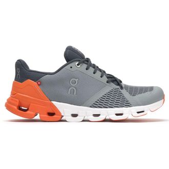 On Cloudflyer Textile Synthetic Mens Low Top Trainers - Grey Orange - Size:UK 9