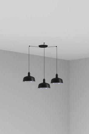 Faro Barcelona Tatawin M L&aacute;mpara Colgante 3 Luces Negra 20340-120-3l