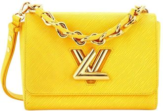 Louis Vuitton Yellow Epi Leather Braided Handle Twist Bag Mm (Authentic Pre- Loved)
