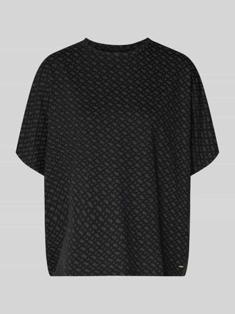 HUGO BOSS Oversized T-Shirt aus Lyocell-Mix Modell B-LOGO in BLACK, Gr&ouml;&szlig;e XXL