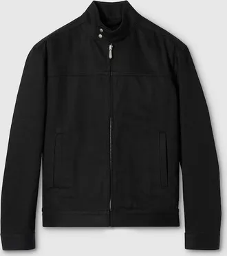 Gucci Cotton Denim Jacket With Horsebit, Size 42 it, Black, Ready-to-wear