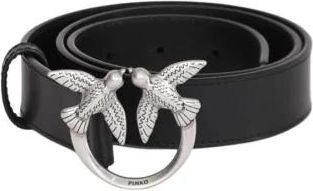 Pinko Belts - Dames - Riemen - Zwart - L - Leer - Accessoires