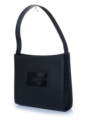 Gucci Gucci, zwarte G-tas van nubuckleer