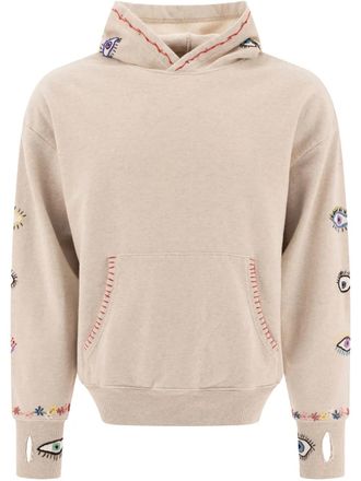 KAPITAL eye-motif hoodie - Neutrals