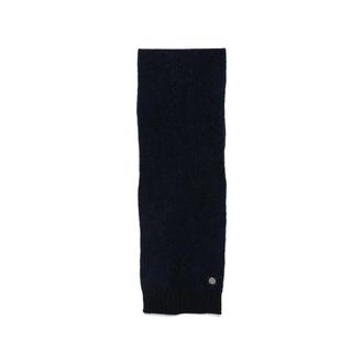 Stone Island Logo-patch Ribbed-knit Scarf