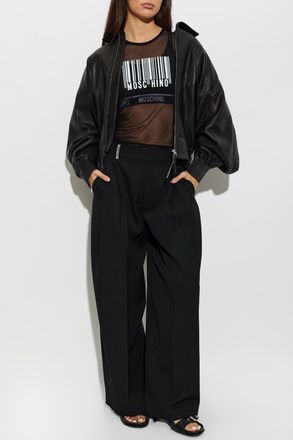 Moschino swim Crop Top, Womens, Black