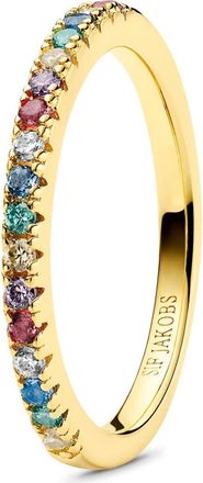 Sif Jakobs Jewellery Ring Ellera in 18K Gold Plated/rainbow at Nordstrom, Size 7.5