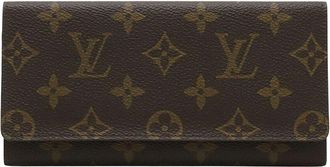 Louis Vuitton Brown Monogram Canvas Long Wallet (Authentic Pre-Loved)
