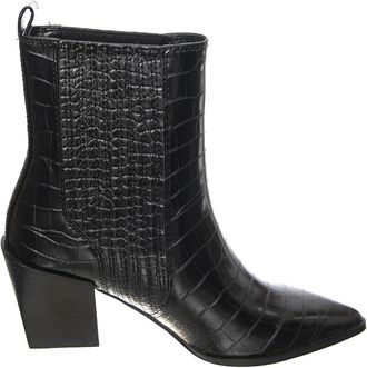Steve Madden Enkellaarsjes - Dames - Cowboylaarzen - Zwart - 36 EU - Leer - Schoenen