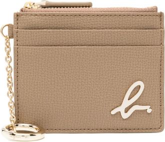 agnès b. leather card case - women - Bullhide Leather - One Size - Brown