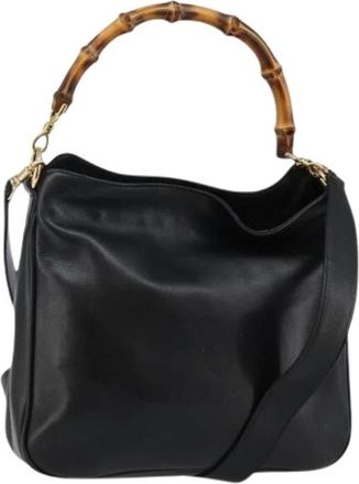 Gucci Pre-owned Shoulder Bags, female, Black, Size: ONE SIZE Pre-owned Vintage Shoulder Bag