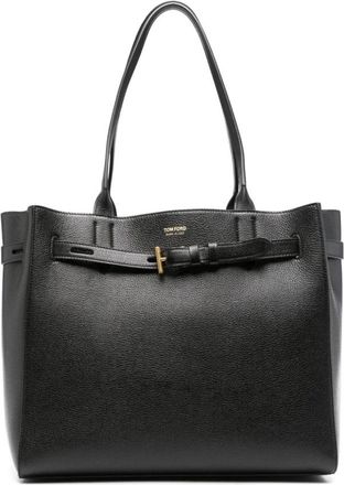 Tom Ford Audrey Medium Tote Bag - Dames - Shoppers - Zwart - ONE Size - Leer - Tassen