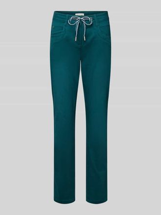 Tom Tailor Tapered Chino aus Baumwoll-Mix in Dunkelgruen, Gr&ouml;&szlig;e 34/28