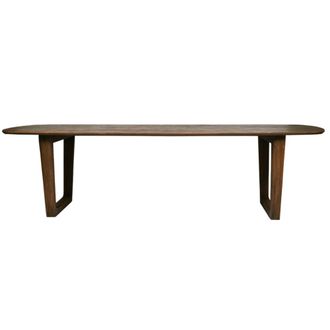 Moloo Mesa de comedor 12 personas 270 cm madera cepillada